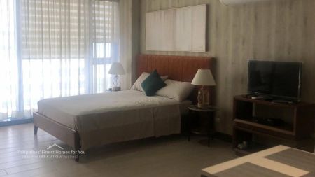 Furnished Studio with Parking at Three Central in Makati