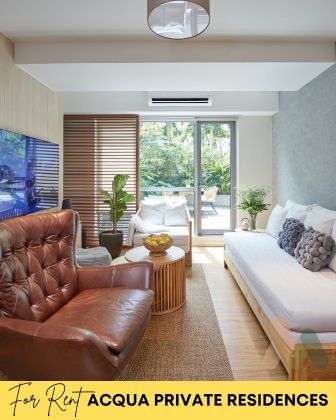 Fully Furnished 3 Bedroom Unit at Acqua Private Residences