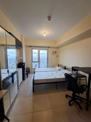 Fully Furnished Studio Unit with balcony at Avida Towers Asten fo