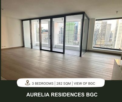 For Lease 3 Bedroom at Aurelia Residences Bgc