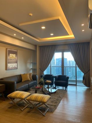 Fully Furnished 2 Bedroom Unit at One Shangrila Place for Rent
