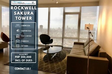 Fully Furnished 3 Bedroom Unit at Proscenium at Rockwell