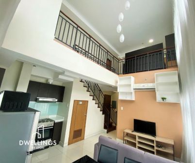 Fully-furnished 2-BR Loft Type Unit In Makati fronting Legazpi Ac