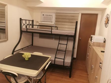 Fully Furnished Studio with balcony for Rent in Pines Peak Tower 