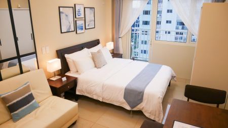 Fully Furnished Studio Unit at Shore Residences for Rent