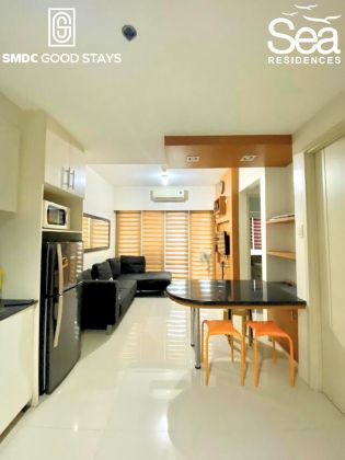 Fully Furnished 1 Bedroom Unit For Rent at SMDC Sea Residences