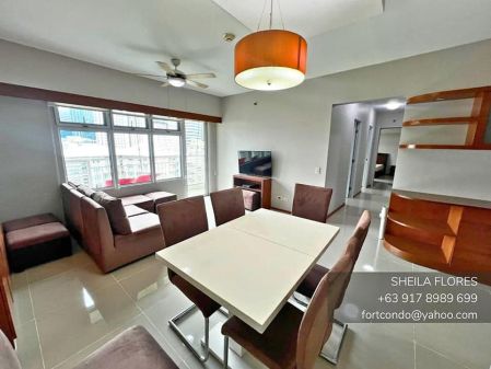 Fully Furnished 3 Bedroom Unit for Rent in Two Serendra Taguig