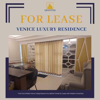 Fully Furnished 1 Bedroom Unit at Venice Residences for Rent