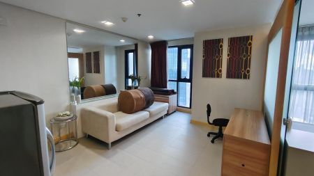 Fully Furnished 1 Bedroom Unit at BSA Twin Towers for Rent