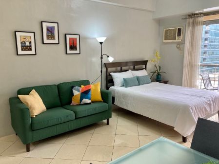 Fully Furnished Studio for Rent Paseo Parkview Suites Makati City