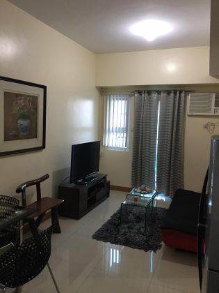 Fully Furnished 1 Bedroom Unit at Trion Towers for Rent
