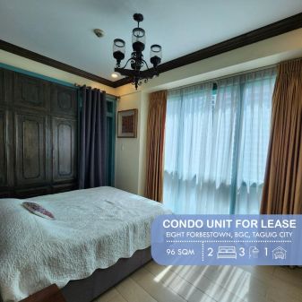 2 Bedroom Condo Unit for Rent in 8 Forbestown Road Bgc