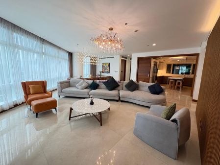 Fully Furnished 3 Bedroom Unit at Two Roxas Triangle for Rent