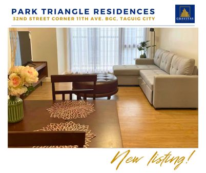 For Rent 2 Bedroom corner Unit in Park Triangle Residences