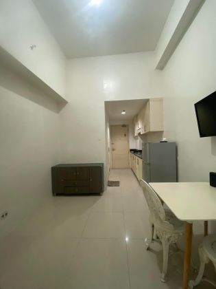 Semi Furnished Studio Type Unit with Amenity View of the Pool