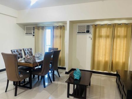 Fully Furnished 3 Bedroom Unit at Trion Towers for Rent