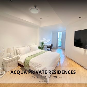 2BR Novotel Tower at Acqua Private Residences near Rockwell