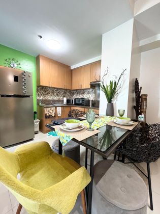 Fully Furnished 3 Bedroom Unit at Trion Towers for Rent