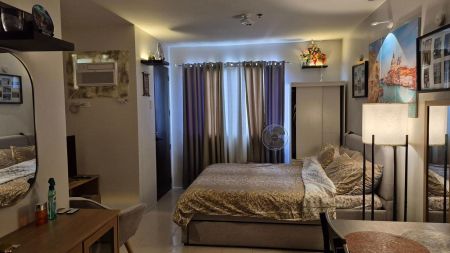Fully Furnished Studio Unit with Balcony 24sqm walk up condo