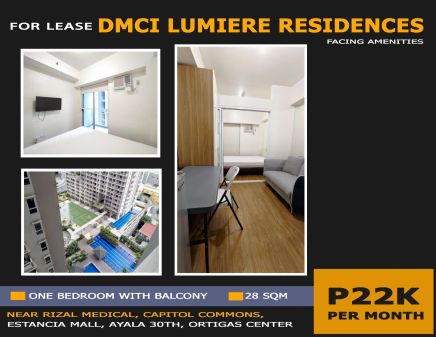 1BR Condo for Rent in Lumiere Residences near Capitol Commons