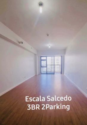 Unfurnished 3BR with Balcony and 2 Parking at Escala Salcedo