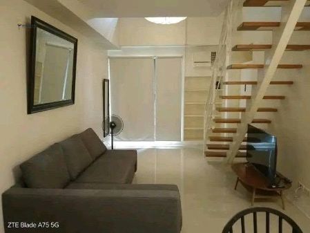 1BR Loft Corner Unit with Parking for Rent at  Salcedo Village 